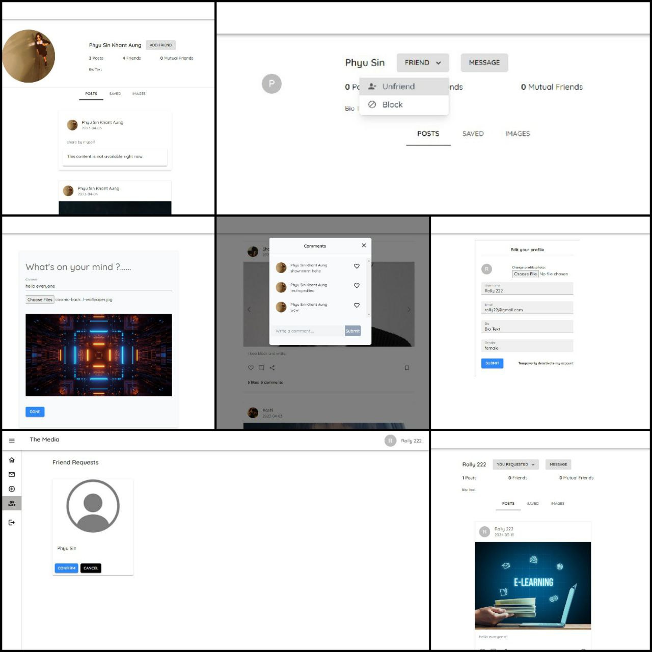 Social Media App preview